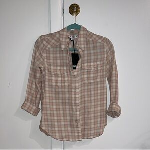 PAIGE Pink Plaid Shirt